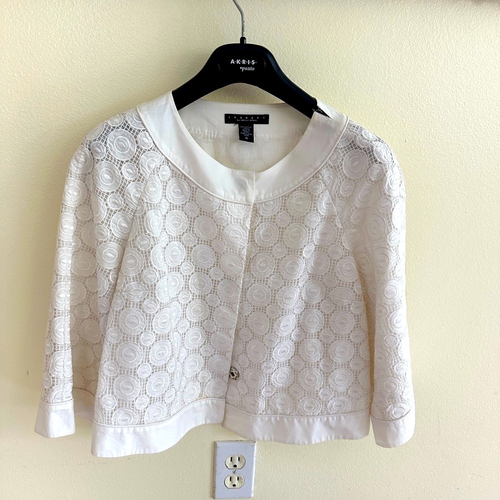 Laundry white jacket
